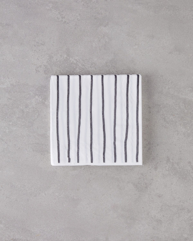Streaky 20li Kağıt Peçete 33x33 cm Siyah - Beyaz