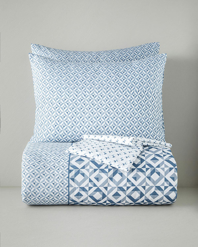 Symetra Kolay Ütülenir Çarşaflı Çift Kişilik Nevresim Takımı 200x220 cm Mavi