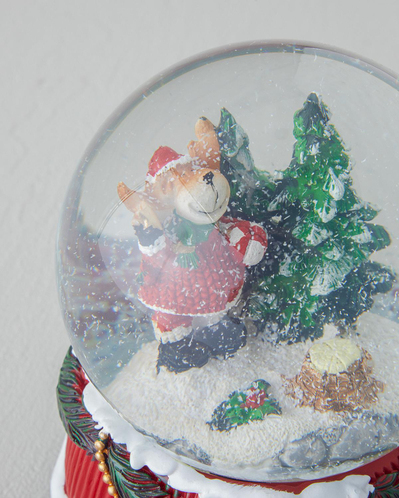 Terazzo Müzik Kutusu 11x11x14 cm Kırmızı