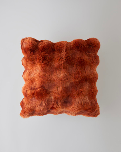 Terra Pelüş Kırlent Kılıfı 45x45 cm Turuncu