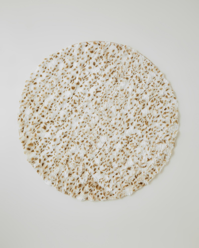 Terra Pelüş Halı 120 cm Kahve - Bej