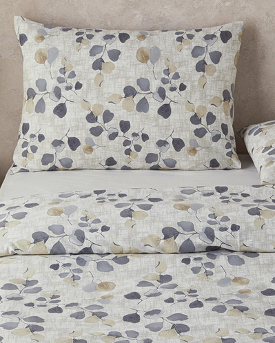 Textured Ivy Krep Tek Kişilik Çarşaflı Nevresim Takımı Bej