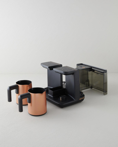 English Home TKM 6020 Çift Hazneli İkili Türk Kahvesi Makinesi Siyah-Bakır