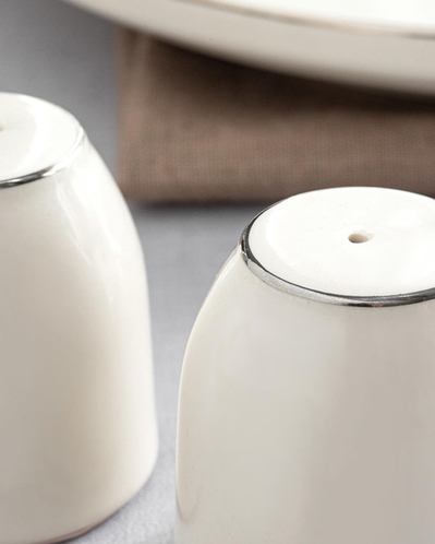 Torino Porselen Tuzluk-Biberlik Silver