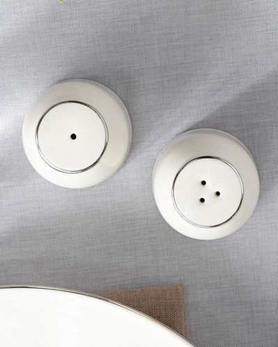 Torino Porselen Tuzluk-Biberlik Silver