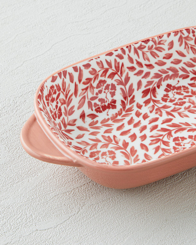 Verlune New Bone China Çerezlik 21x12 cm Bordo