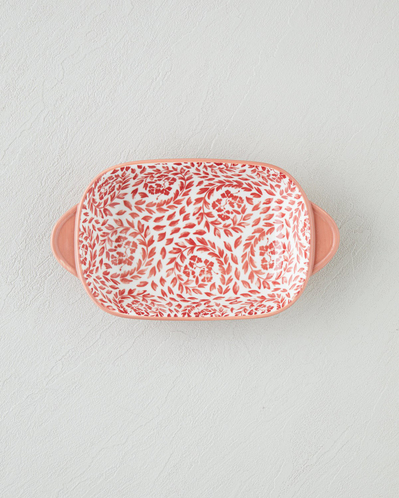 Verlune New Bone China Çerezlik 21x12 cm Bordo