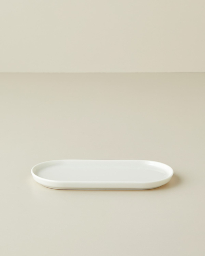 Verona Porselen Kayık Tabak 22 cm Beyaz