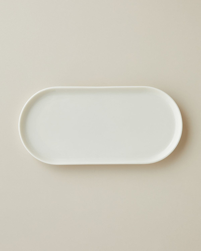 Verona Porselen Kayık Tabak 30 cm Beyaz