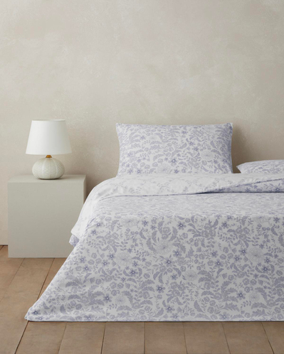 Vionne Kolay Ütülenir Çarşaflı Çift Kişilik Nevresim Takımı 200x220 cm Lila