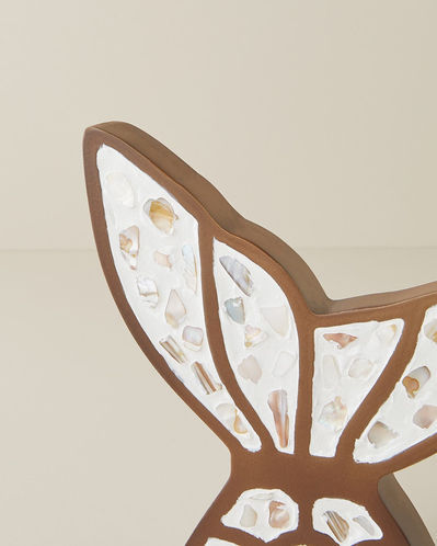 Wing Mdf Dekoratif Obje 28x18 cm Beyaz-Kahverengi