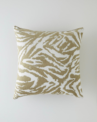 Zebra Dekoratif Kırlent 45x45 cm Açık Kahverengi