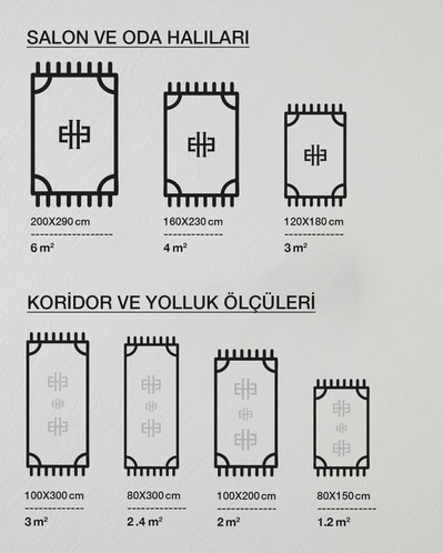 Zeno Yolluk Halı 80x150 cm Bej - Krem