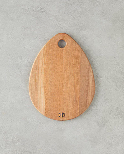 Amorf Air Kayın Kesme Tahtası 32x24 cm Kahve