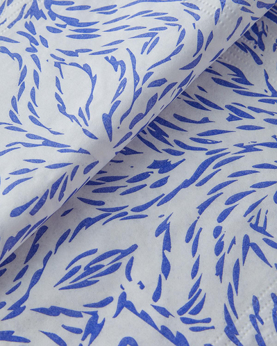 Aqualis 20li Kağıt Peçete 33x33 cm Mavi-Beyaz