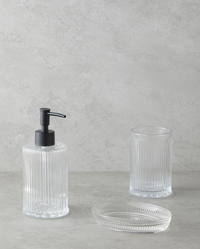 Areka 3lü Set Banyo Seti Şeffaf