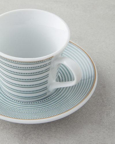 Ashley Porselen Kahve Fincan Takımı 4 Parça 2 Kişilik Yeşil