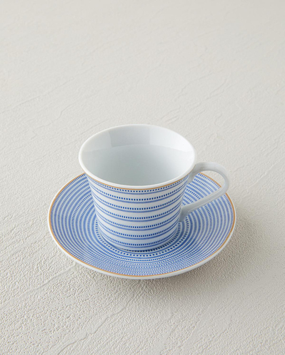 Ashley Porselen Kahve Fincan Takımı 4 Parça 2 Kişilik Mavi