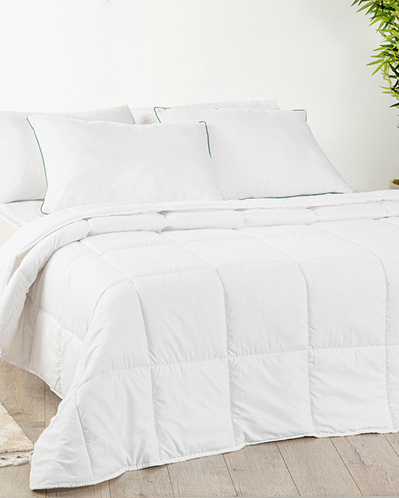 Bamboo Basic Bambu Çift Kişilik Yastık Yorgan Takımı Beyaz