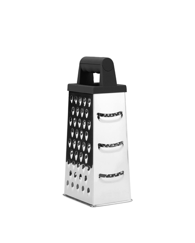 Berghoff Essentials Paslanmaz Çelik 4 Yönlü Rende 18,5 cm Siyah