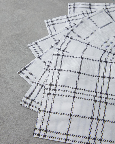 Blockify 20li Kağıt Peçete 33x33 cm Siyah - Beyaz