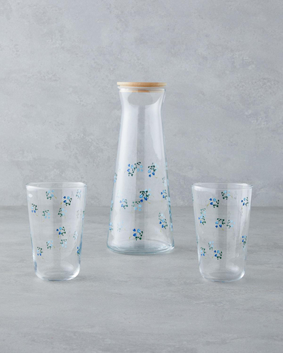 Bloom Cam 3 Parça Su Takımı 1150 Ml + 400 Ml Mavi