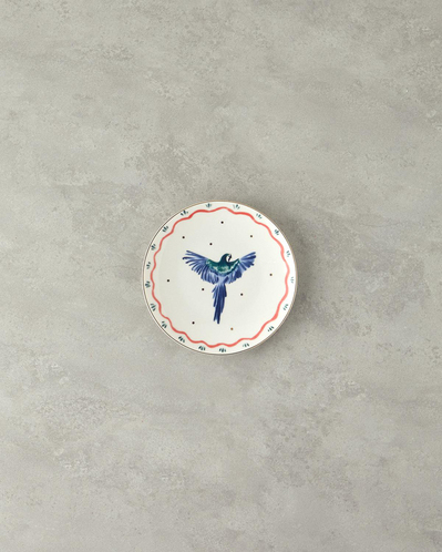 Carnival Phenix Bone Porselen Pasta Tabağı 20 cm Mavi-yeşil