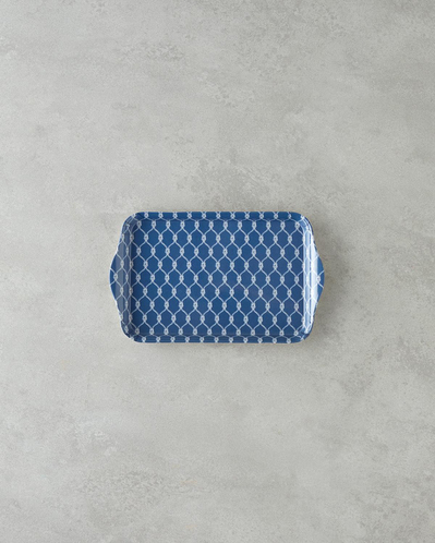 Coaspiral Melamin Tepsi 23x14 cm Lacivert
