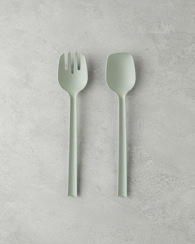 Colessa Plastik Servis Seti 28 cm Yeşil