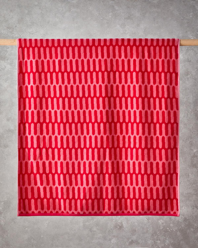 Color Pop Pamuklu İpliği Boyalı Plaj Havlusu 90x150 cm Pembe