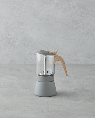 Corazon Paslanmaz Çelik 4 Cup Moka Pot 160 ml Yeşil