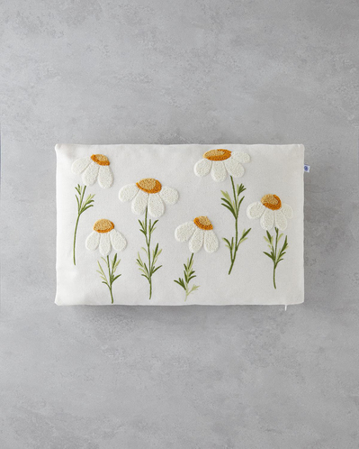 Daisy Love Dekoratif Kırlent 33x50 cm Natural