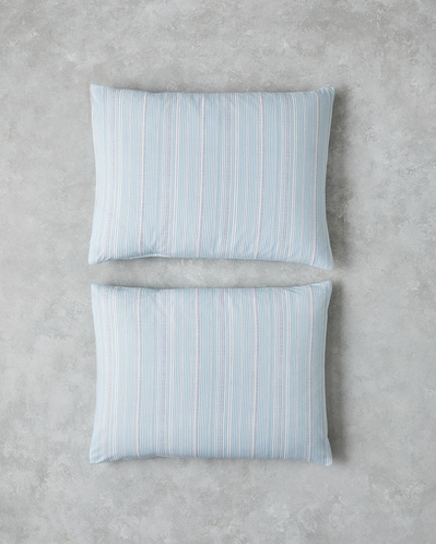 Dotty Liny Pamuklu 2li Yastık Kılıfı 50x70 cm Mavi