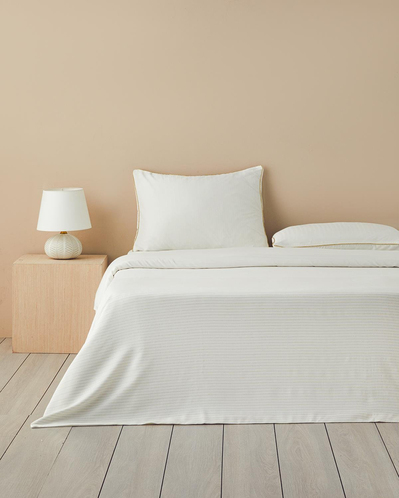 Elegant İpliği Boyalı King Size Nevresim Takımı Gold
