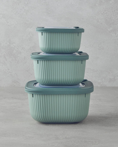 Elio Plastik Saklama Kabı 600,1100,1800 ml Yeşil