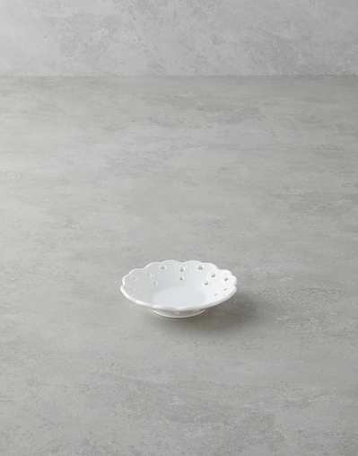 Elodie Porselen Çay Tabağı 12 cm Beyaz