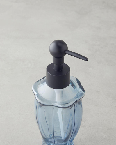 Emily Banyo Sıvı Sabunluk 7x7x19 cm Mavi