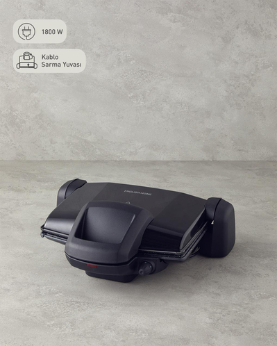 English Home TMK 5010 Çıkarılabilir Plakalı Tost Makinesi Siyah