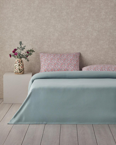 Floret Bloom Soft Çift Kişilik Pike Takımı 200x220 cm Pembe
