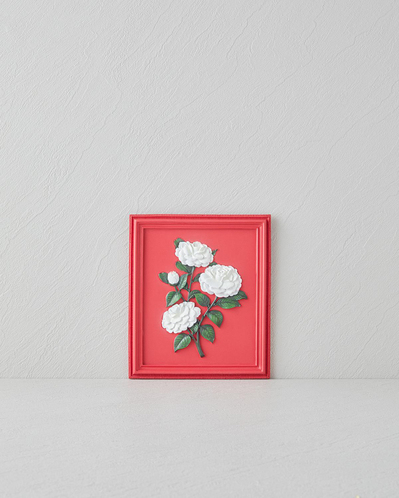 Flowers Duvar Aksesuarı 20x17x1,5 cm Kırmızı