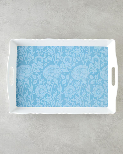 Flowery Melamin Tepsi 46x32 cm Renkli