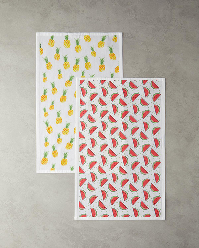 Fruits Pamuk 2li Kurulama Bezi 30x50 cm Kırmızı-Turuncu