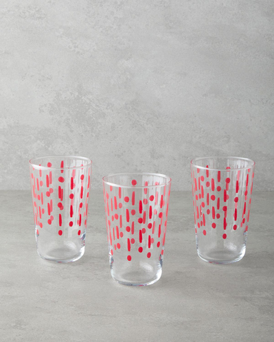 Fusion Cam 3lü Bardak 400 ml Pembe