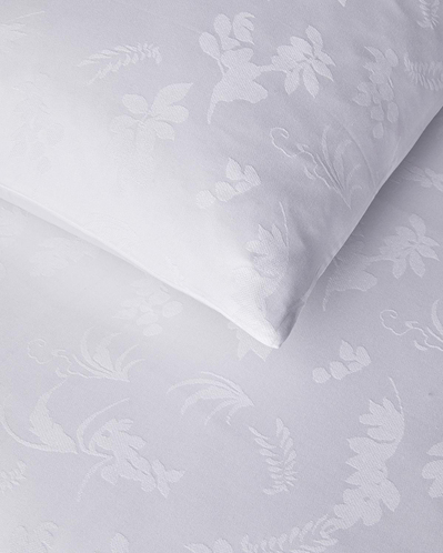 Glare Jakarlı Çift Kişilik Nevresim Takımı 200x220 cm Beyaz