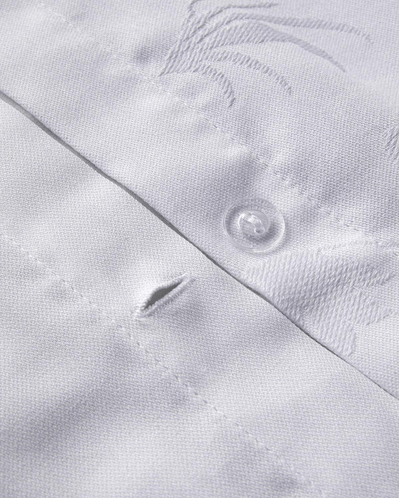 Glare Jakarlı Tek Kişilik Nevresim Takımı 160x220 cm Beyaz