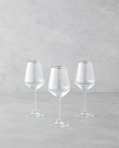 Gleam Cam 3lü Kadeh 350 ml Silver