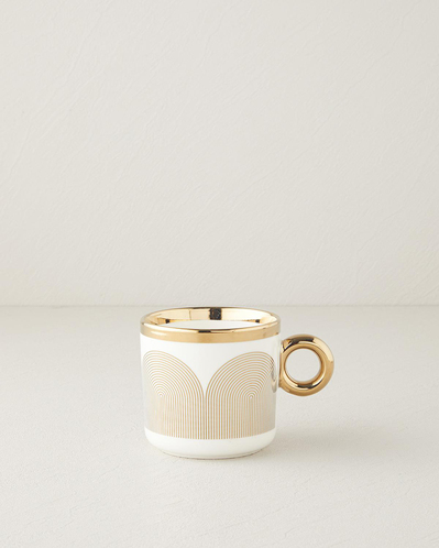 Gold Helix New Bone China Kupa 380 ml Gold