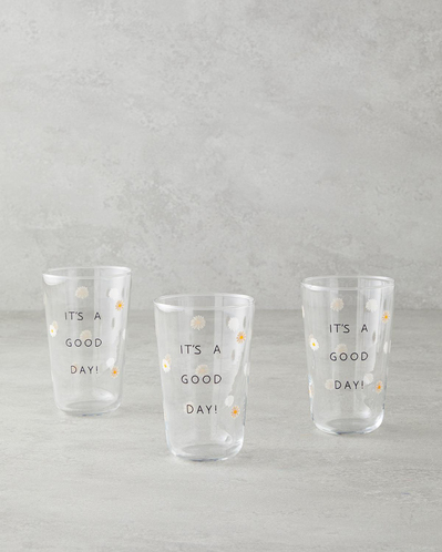 Good Day Cam 3lü Bardak 400 ml Beyaz