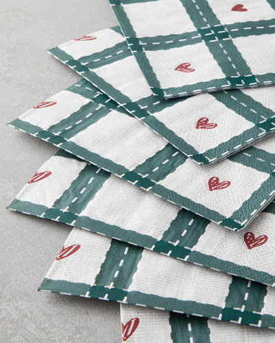 Heartmas Kağıt 20li Kağıt Peçete 33x33 cm Yeşil