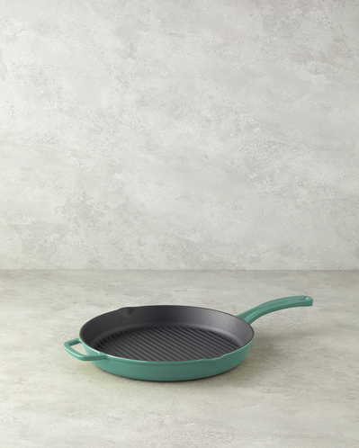 Hecha Demir Döküm Izgara Tava Biberiye Yeşili